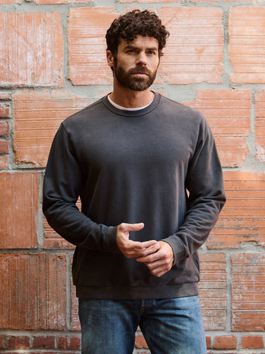 Matthew is 6'1" and wears a size L # Limited Edition Vault Collection | Sweatshirt | Fresh Clean Threads
