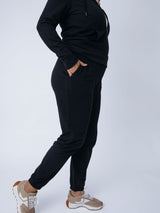 The ribbed waistline enhances comfort # Women's Terry Joggers | Essential 2-Pack | Fresh Clean Threads