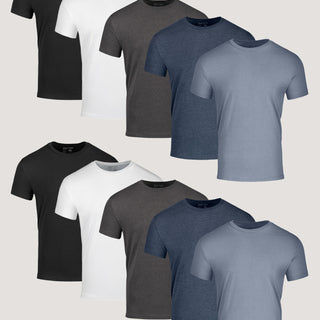 Best Sellers 10-Pack of Crew Neck Tees | Fresh Clean Threads