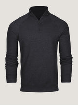 Charcoal Quarter Zip Ghost Mannequin | Fresh Clean Threads