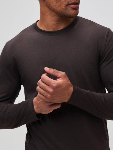 Designed to keep its color and fit # Espresso Long Sleeve Tees | Available in Regular & Tall, Sizes S-4XL