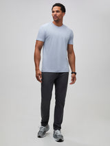 Pair with your favorite tech pants or jeans # Icicle Crew Neck with Graphite Tech Pants | Fresh Clean Threads