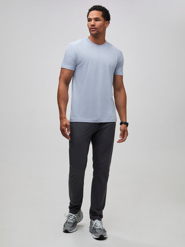 Pair with your favorite tech pants or jeans # Icicle Crew Neck with Graphite Tech Pants | Fresh Clean Threads