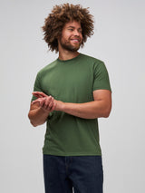 Matai is 6'5" and wears a size Large # Sage Crew Neck Tee | Best Men's Tees