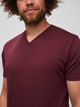 crafted with our stratusoft fabric # StratuSoft V-Neck | Burgundy | Winter at FCT