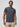 Mikah is 6'1" and wears a size medium in FCT # Nightfall deep navy crew neck t-shirt for men, StratuSoft™ fabric