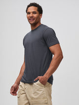the perfect fall base layer # Crewneck Tees in Nightfall Blue | Best Men's Tees