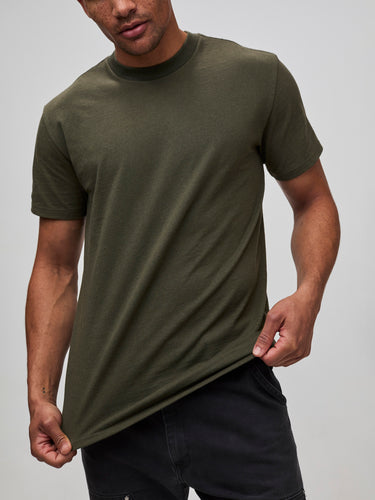 Mikah is 6'1" and wears a size medium # Cypress Tuff Tee | Durable HeavyWeight Material 