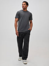 Mikah is 6'1" and wears a size medium # Pewter Tuff Tee | Crew Tee | HeavyWeight Material 