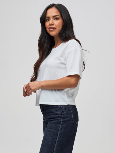 Great quality and perfect length # Elbow Length Sleeves, Relaxed Cut | Women's Boxy Tee