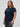 Vanessa is 5'10" and wears a size 2X # Women's Tees at Fresh Clean Threads | Dark Navy Crew Neck