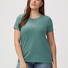 Sagebrush green women's crew neck t-shirts | long-lasting women's tees, premium basics