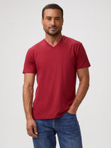 Bold in Chili Red # Chili Red V-Neck | Bold Colors for Summer