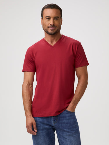 Bold in Chili Red # Chili Red V-Neck | Bold Colors for Summer