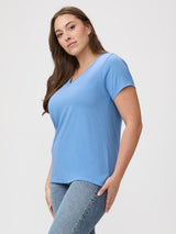 Denim blue Women's V-Neck | Everyday Wardrobe Essentials