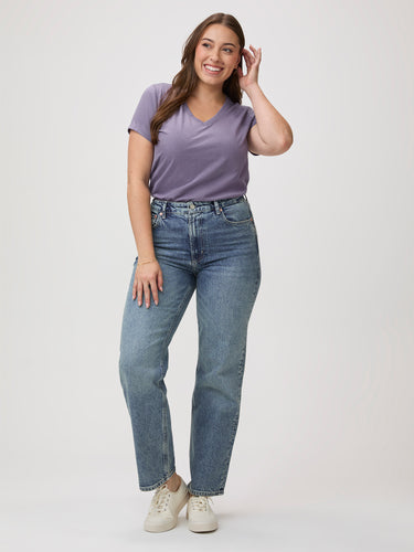 Flint Purple Everyday V-Neck Tee