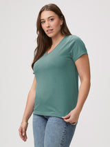 Flattering Fit V-Necks # Flattering V-neck Tees for Women | Sagebrush Green