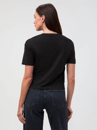 Black Boxy Tee