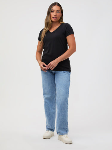 Women's V-Neck All Black 5-Pack