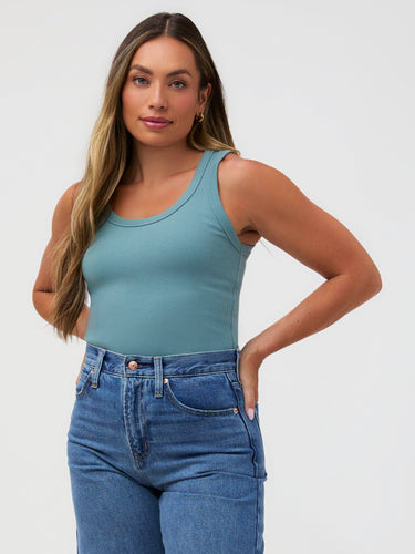 Harbor Mist Ribbed Tank