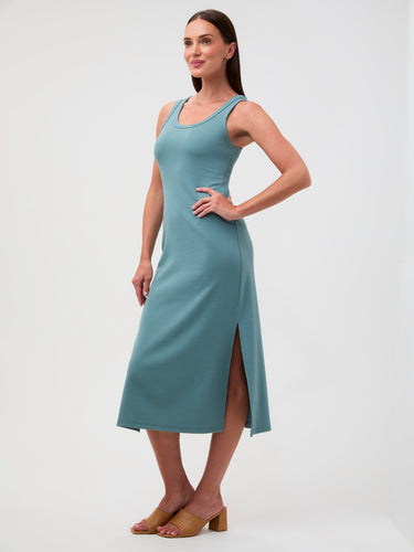One dress. Endless compliments. # Women's Ribbed Dress – Dress Up or Down, $59