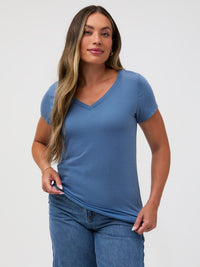 Monsoon Blue Everyday V-Neck Tee