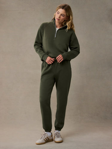Women's Army Half Zip