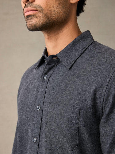 Black Lightweight Flannel