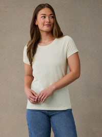 Cream Everyday Crew Neck Tee