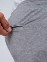 discreet back zipper pocket stores valuables # Heather Grey Day Off Jogger | Men's Bottoms | Fresh Clean Threads
