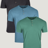 Fresh Colors Short Sleeve Henley 3-Pack | Fresh Clean Threads