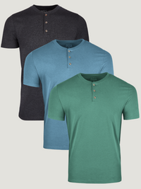Fresh Colors Short Sleeve Henley 3-Pack | Fresh Clean Threads