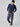 Patrick is 5'10", 163LBS and wears a size M # Navy Thermal Long Sleeve Crew Studio Full Body Image | Fresh Clean Threads