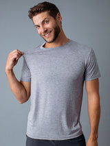 Exceptional durability for vigorous workouts # Men's Heather Grey Performance Crews | Fresh Clean Threads