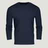 Navy Performance Long Sleeve Crew | Fresh Clean Threads