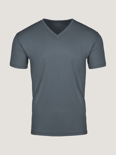 Storm Blue V-Neck Ghost Mannequin | Fresh Clean Threads
