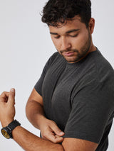 Matheus is 6', 210LBS and wears a size XL # Core Performance Crew 3-Pack Studio Size XL | Fresh Clean Threads Canada