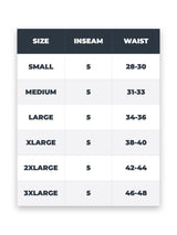 Black Boxer 7-Pack Size Chart | Shop Fresh Clean Threads