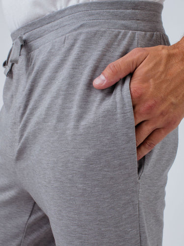 Side pockets that keep it all in place # Day Off Jogger in Heather Grey | Fresh Clean Threads