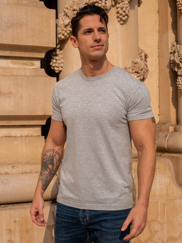Tyler is 5'11, 175lbs and wears a size M # Staples 5-Pack Lifestyle Size Medium | Fresh Clean Threads