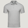 Heather Grey Performance Polos | Fresh Clean Threads