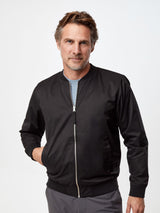 add style + warmth without sacrificing comfort # Black Men's Bomber Jacket Premium Style | versatile enough for everything.