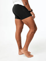 Joe V is 6', 180lbs, 32" waist, wearing size M # Black Boxer Briefs | 3-Pack | Fresh Clean Threads