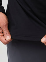 stretchy and comfortable recycled poly blend material # Tech Quarter Zip | Stretchy and Comfortable | Fresh Clean Threads