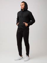 great for layering over your favorite tees # Hooded Sweatshirt in Black | Matching Black Sweatpants | Fresh Clean Threads