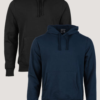 Black + Dark Navy Hoodie 2-Packs | Fresh Clean Threads