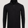 Tech Quarter Zip in Black | Improved Fit at Fresh Clean Threads