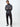 Jarrett is 6', 168lbs and wears a size M # Charcoal Quarter Zip Long Sleeve | Fresh Clean Threads