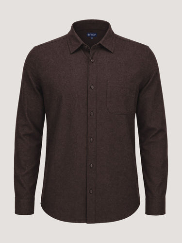 Dark Brown Lightweight Flannel