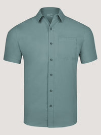 Sagebrush Short Sleeve Stretch Button Up | Fresh Clean Threads
